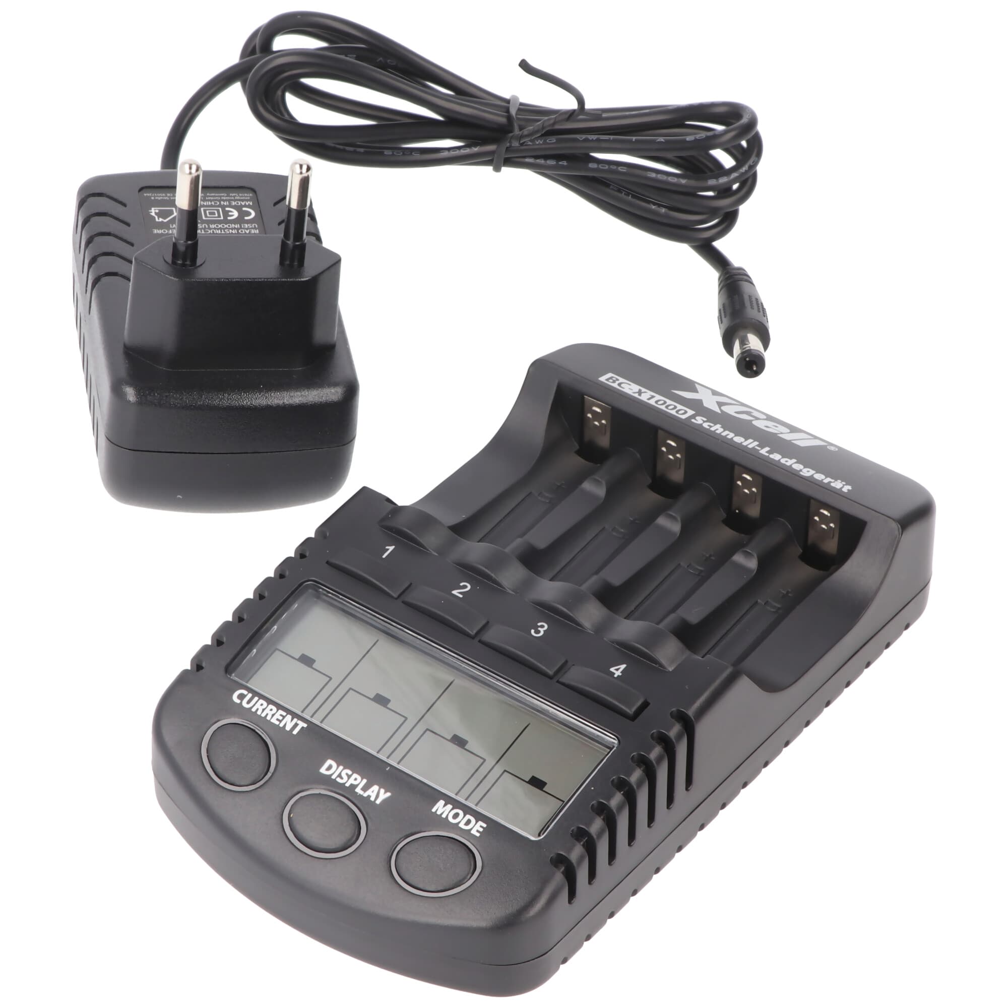 Chargeur rapide avec écran LCD, pour 1.2V NiMH AA Mignon, AAA Micro battery