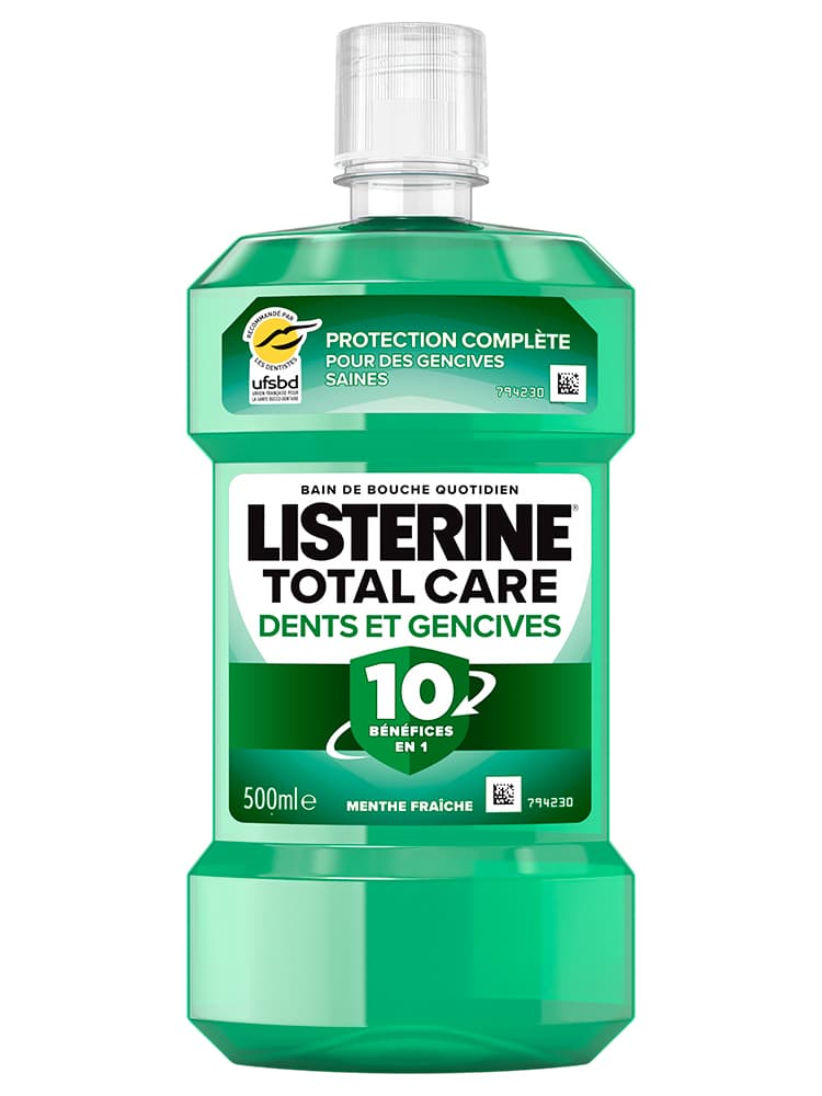 Listerine Total Cared Bain de Bouche Dents et Gencives 10 Bénéfices en 1 250 ml